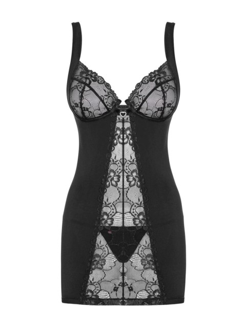 Obsessive - Koszulka - Heartina koszulka i stringi czarna S/M Obsessive - Koszulka - Heartina koszulka i stringi czarna S/M