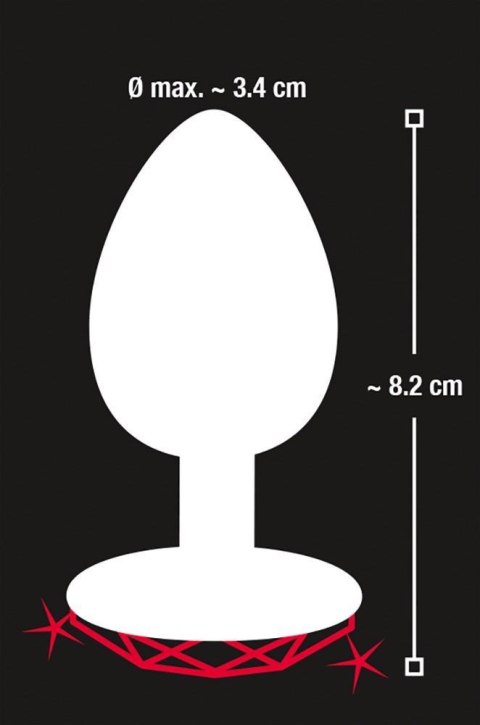 Korek analny z kryształkiem - Diamond Butt Plug medium Korek analny z kryształkiem - Diamond Butt Plug medium