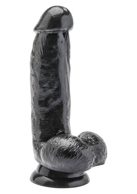 Dildo 6 inch with Balls Black Dildo 6 inch with Balls Black