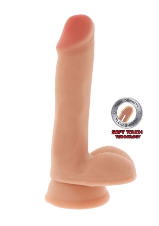 Dildo - Dual Density Dildo 6 in. Balls Light skin tone
