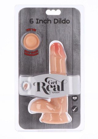 Dildo - Dual Density Dildo 6 in. Balls Light skin tone