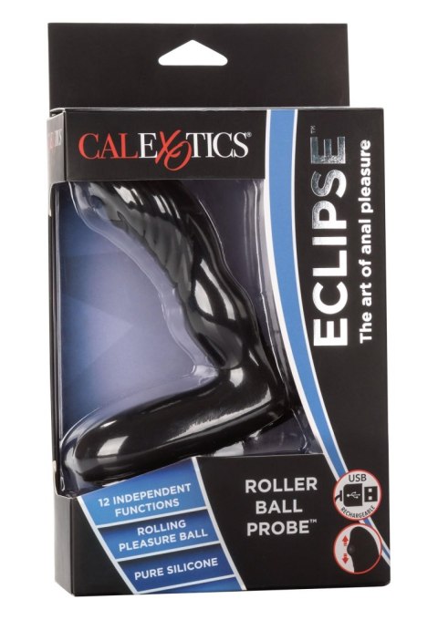 Wibrator analny - Eclipse Roller Ball Probe Black Wibrator analny - Eclipse Roller Ball Probe Black