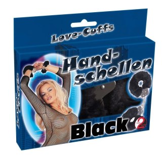 Kajdanki z futerkiem - Handcuffs" Love Cuffs" black