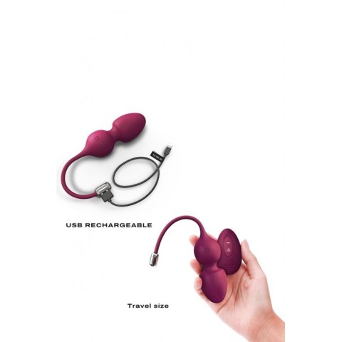 Kulki miłości z wibracją - LOVE BALLS PLUM Kulki miłości z wibracją - LOVE BALLS PLUM