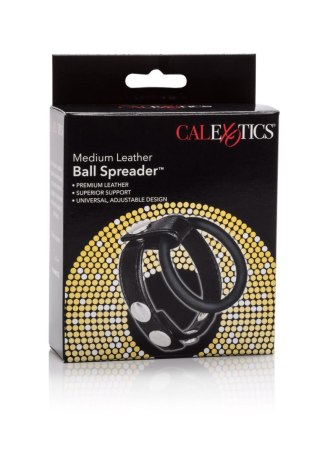 Podwójny pierścień - Medium Leather Ball Spreader Black