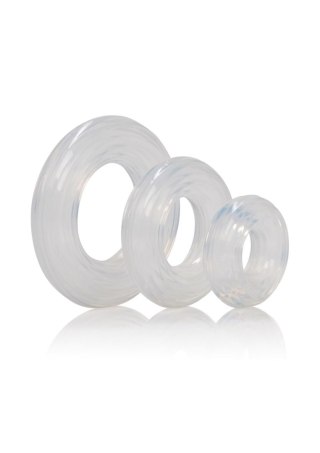 Zestaw 3 pierścieni erekcyjnych - Premium Silicone Ring Set Transparent