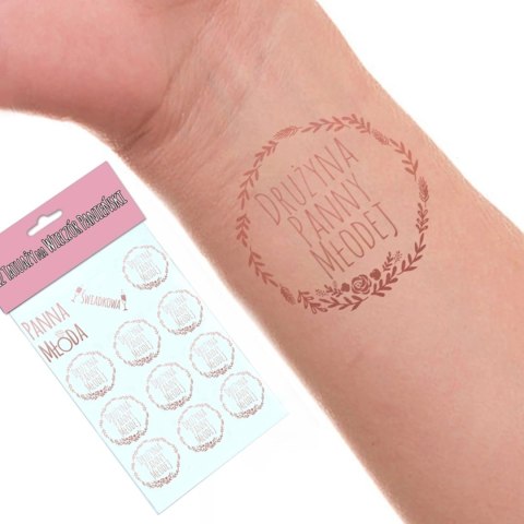 PropaGanda- Zestaw 12 tatuaży na wieczór panieński ROSE GOLD