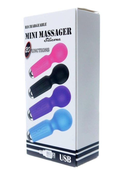 Stymulator-Rechargeable Mini Masager USB 20 Functions - Purple Stymulator-Rechargeable Mini Masager USB 20 Functions - Purple