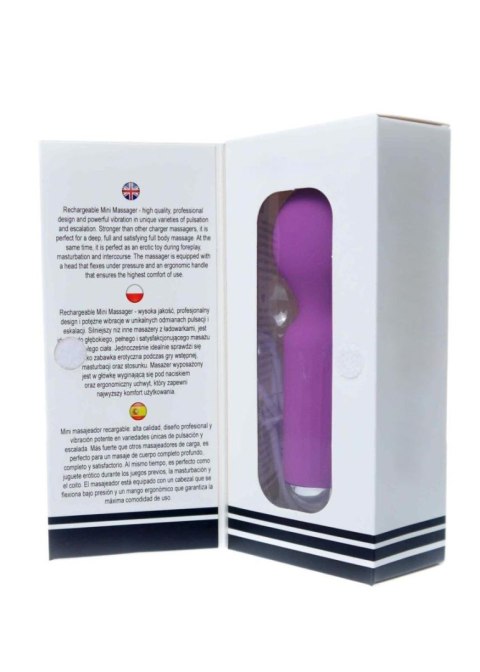 Stymulator-Rechargeable Mini Masager USB 20 Functions - Purple Stymulator-Rechargeable Mini Masager USB 20 Functions - Purple
