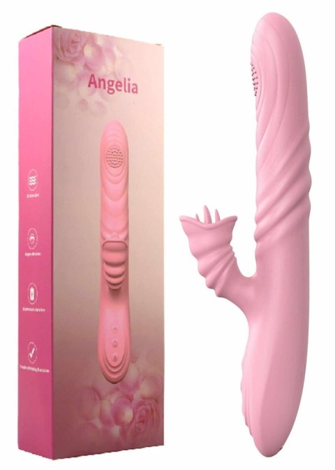 Wibrator-Angelia, USB 3 functions of thrusting / 20 vibrations Flesh Wibrator-Angelia, USB 3 functions of thrusting / 20 vibrations Flesh