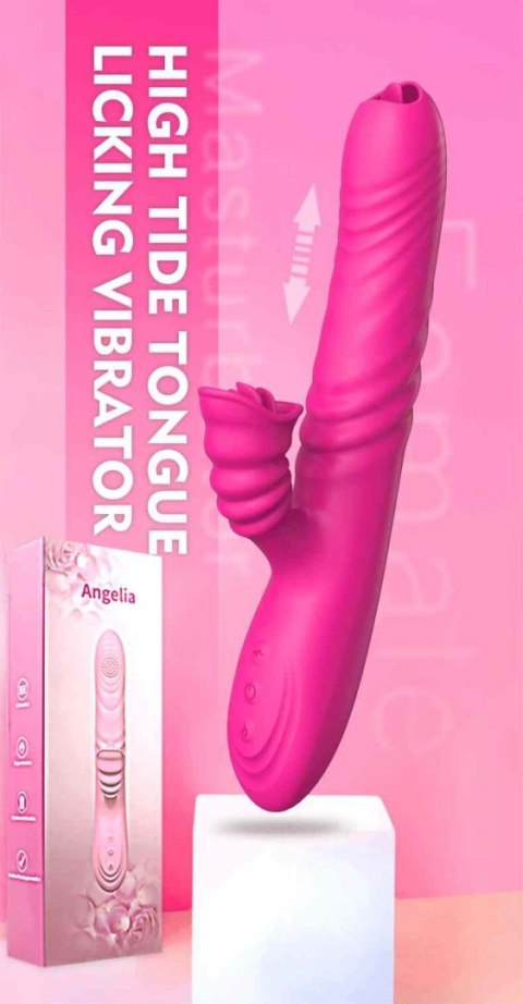 Wibrator-Angelia USB 3 functions of thrusting / 20 vibrations Pink Wibrator-Angelia USB 3 functions of thrusting / 20 vibrations Pink