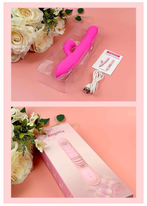 Wibrator-Angelia USB 3 functions of thrusting / 20 vibrations Pink Wibrator-Angelia USB 3 functions of thrusting / 20 vibrations Pink