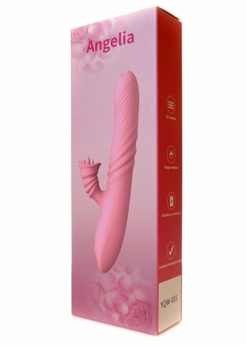 Wibrator-Angelia USB 3 functions of thrusting / 20 vibrations Pink Wibrator-Angelia USB 3 functions of thrusting / 20 vibrations Pink