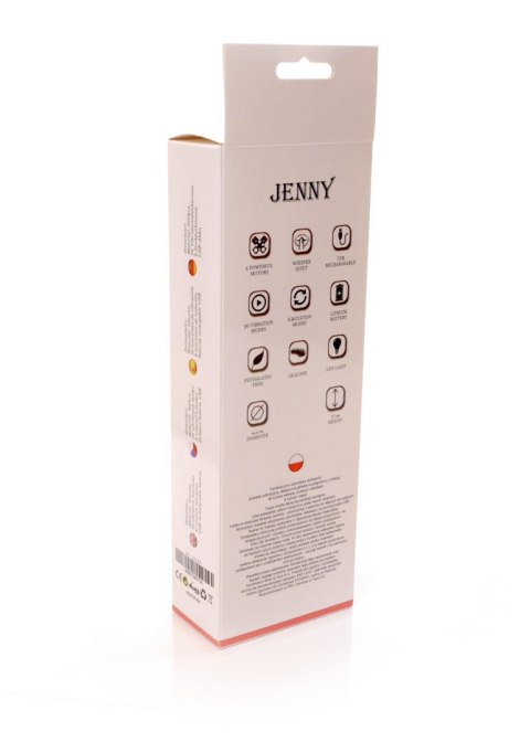 Wibrator-JENNY Pink - Massager 36- Vibrating / 8 Rotation functions USB Wibrator-JENNY Pink - Massager 36- Vibrating / 8 Rotation functions USB