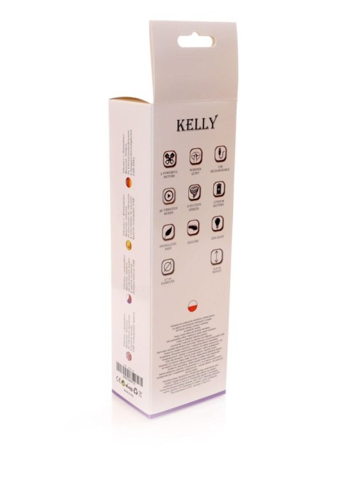 Wibrator-KELLY Purple- 12 vibration functions / 8 stimulation functions USB Wibrator-KELLY Purple- 12 vibration functions / 8 stimulation functions USB