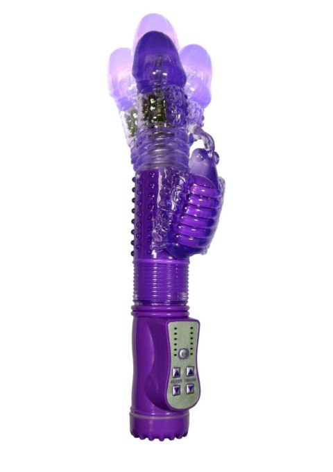 Wibrator-Królik, Wibracja/Rotacja/Góra-dół 36 funkcji Fioletowy Wibrator-Królik, Wibracja/Rotacja/Góra-dół 36 funkcji Fioletowy