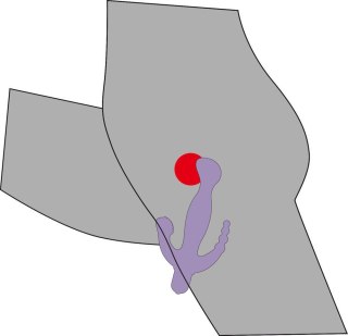 Wibrator 3punktowy - 3 Pointer purple