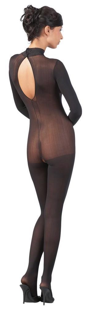 Bodystocking Catsuit with Lace Collar M/L Bodystocking Catsuit with Lace Collar M/L