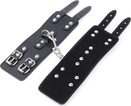 Kajdanki - Fetish Fever - Cuffs with two buckles - Black