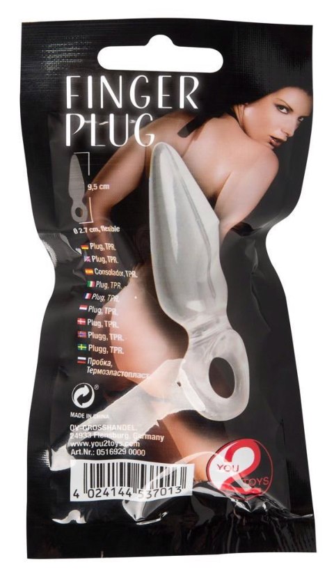 Korek analny z pętlą na palec - Finger Plug Korek analny z pętlą na palec - Finger Plug