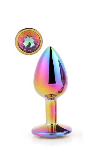 Korek analny z kryształkiem - GLEAMING LOVE MULTICOLOUR PLUG LARGE