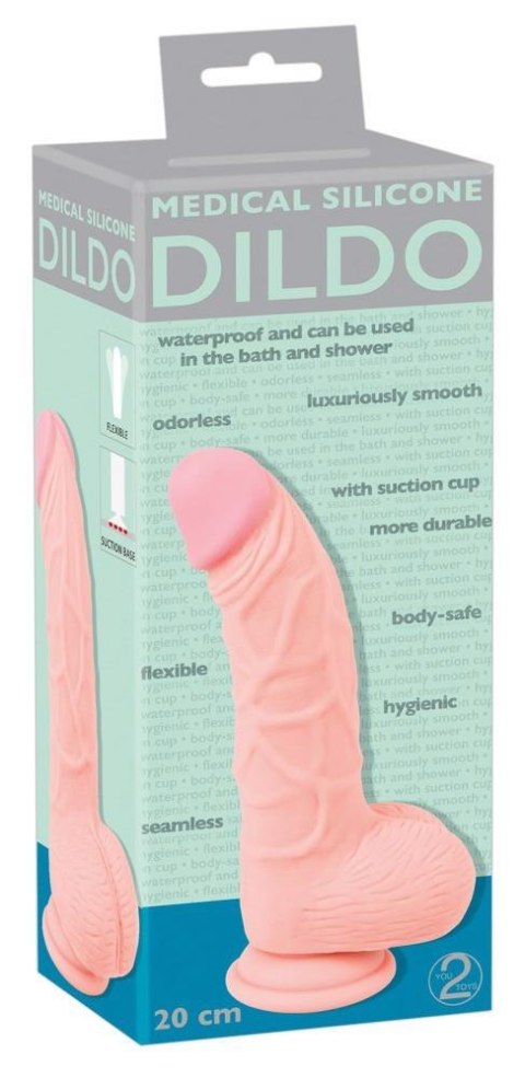 Dildo - Medical Silicone 20 cm Dildo - Medical Silicone 20 cm