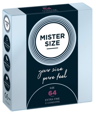 Prezerwatywy - Mister Size 64mm - 3 szt.