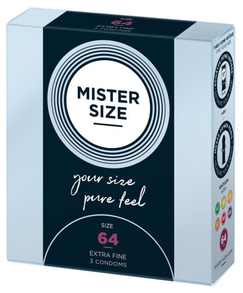 Prezerwatywy - Mister Size 64mm - 3 szt.