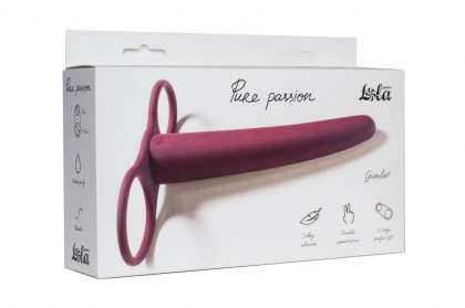 Strap-on Pure Passion Double Penetration Gimlet Wine red
