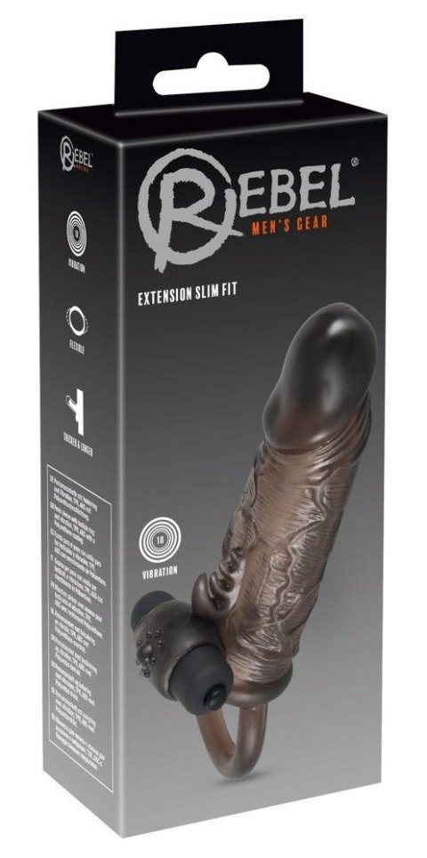 Nakładka na penisa wibrująca - Rebel Extension Slim Fit Nakładka na penisa wibrująca - Rebel Extension Slim Fit