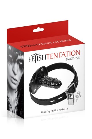 Knebel - GAG WITH BIG DONG BLACK (Size: T2)