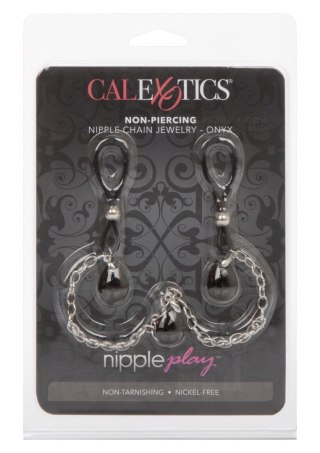 Biżuteria na sutki - Nonpierce Nipple Chain Jewelry Black