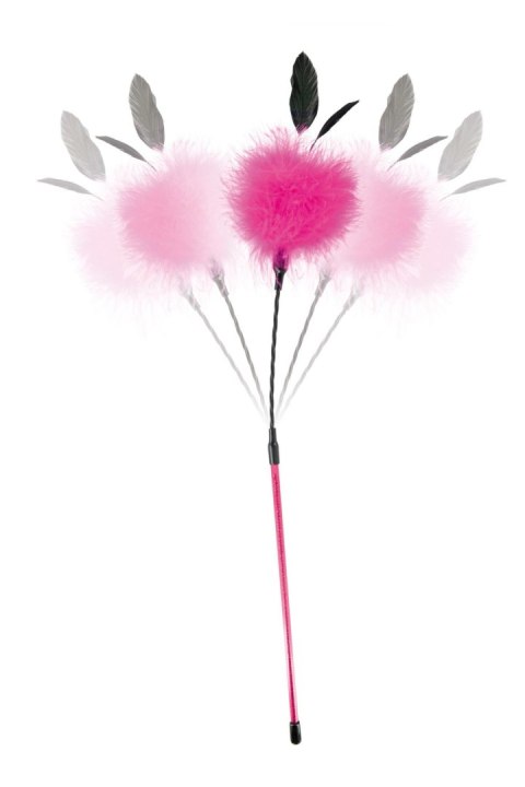 Bat z łaskoczącym piórkiem - PINK POMPOM WHIP Bat z łaskoczącym piórkiem - PINK POMPOM WHIP