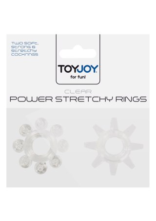 Zestaw 2 pierścieni - Power Stretchy Rings 2pcs Transparent