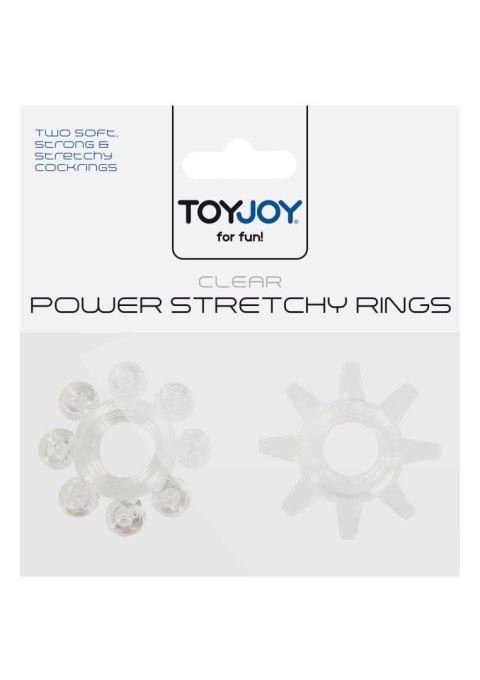 Zestaw 2 pierścieni - Power Stretchy Rings 2pcs Transparent Zestaw 2 pierścieni - Power Stretchy Rings 2pcs Transparent