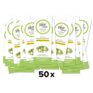 Pjur - Żel na bazie wody - pakiet 50 szt. po 1,5 ml - pjur MED Repair glide - Water based personal lubricant with hyaluron