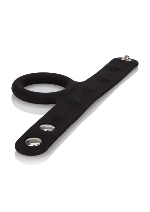 Pierścień erekcyjny - 3-Snap Scrotum Ring - Medium Black Pierścień erekcyjny - 3-Snap Scrotum Ring - Medium Black