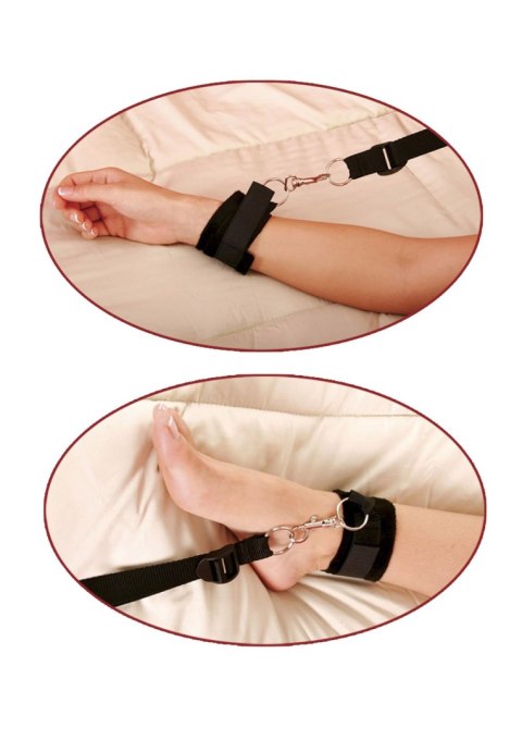 Wiązanie - Bed Bindings Restraint Kit Black Wiązanie - Bed Bindings Restraint Kit Black