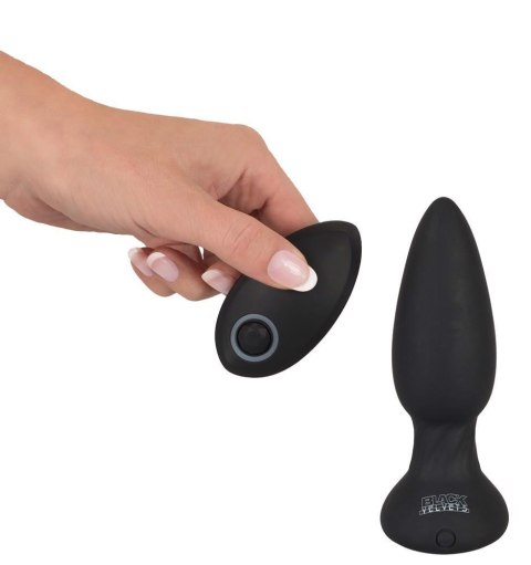 Wibrujący korek analny - Black Velvets RC Rotating & vi Wibrujący korek analny - Black Velvets RC Rotating & vi