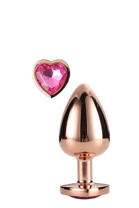 Korek analny z kryształkiem - GLEAMING LOVE ROSE GOLD PLUG MEDIUM Korek analny z kryształkiem - GLEAMING LOVE ROSE GOLD PLUG MEDIUM