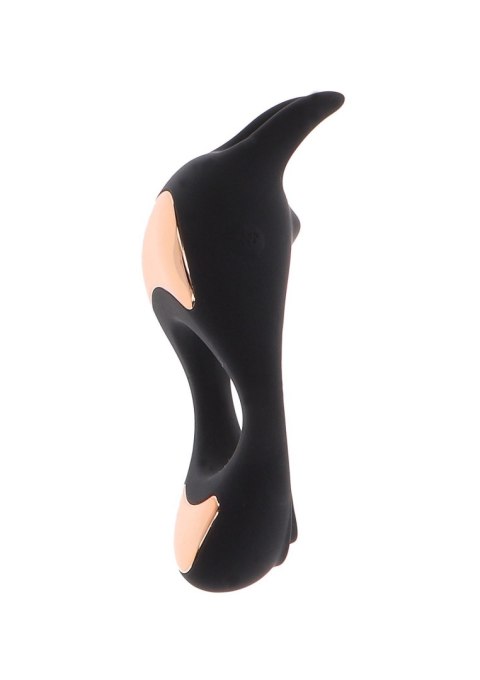 Pierścień z wibracją - Lotus C-Ring Black