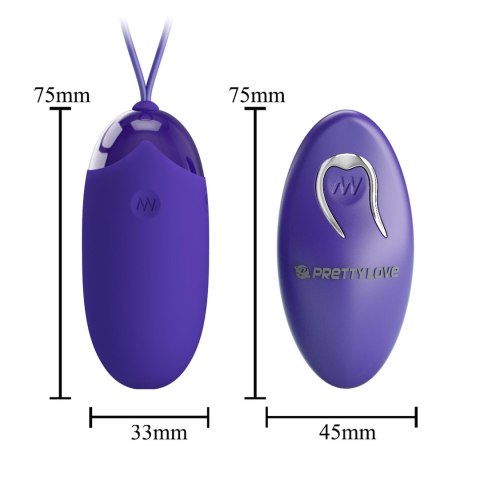 PRETTY LOVE - Berger - Youth, Wireless remote control 12 vibration functions PRETTY LOVE - Berger - Youth, Wireless remote control 12 vibration functions
