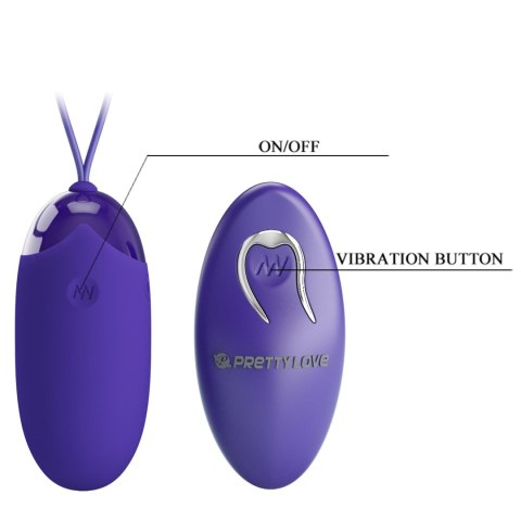 PRETTY LOVE - Berger - Youth, Wireless remote control 12 vibration functions PRETTY LOVE - Berger - Youth, Wireless remote control 12 vibration functions