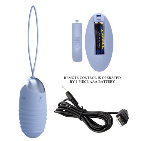 Jajko sterowane pilotem - JESSICA Dream chaser 3, Blue, Wireless remote control 12 vibration functions Jajko sterowane pilotem - JESSICA Dream chaser 3, Blue, Wireless remote control 12 vibration functions