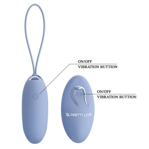 PRETTY LOVE - JULIA Dream chaser 2, Blue, Wireless remote control 12 vibration functions PRETTY LOVE - JULIA Dream chaser 2, Blue, Wireless remote control 12 vibration functions