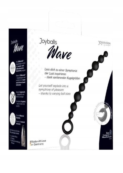 Koraliki analne - Joyballs anal Wave, long, black Koraliki analne - Joyballs anal Wave, long, black
