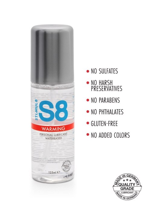 S8 - Żel na bazie wody rozgrzewający - Warming Lube 125ml Warming S8 - Żel na bazie wody rozgrzewający - Warming Lube 125ml Warming
