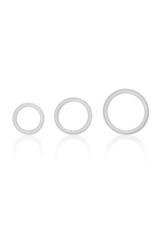 Zestaw 3 pierścieni erekcyjnych - Silicone Support Rings Transparent