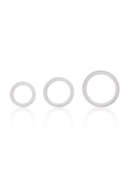 Zestaw 3 pierścieni erekcyjnych - Silicone Support Rings Transparent