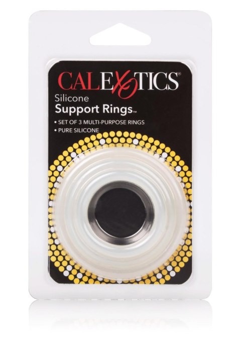 Zestaw 3 pierścieni erekcyjnych - Silicone Support Rings Transparent Zestaw 3 pierścieni erekcyjnych - Silicone Support Rings Transparent